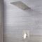 Milano Hunston - Brushed Nickel Shower with Diverter and Waterblade Shower Head (2 Outlet)