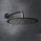 Milano Orta - Black Thermostatic Push Button Shower with Shower Head (2 Outlet)  - Choice of Hand Shower