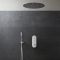 Milano Orta - Chrome Thermostatic Push Button Shower with Recessed Shower Head (2 Outlet) - Choice of Hand Shower