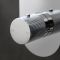 Milano Orta - Chrome Thermostatic Push Button Shower with Recessed Shower Head (2 Outlet) - Choice of Hand Shower