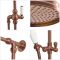 Milano Elizabeth - Traditional Grand Rigid Riser with Hand Shower - Brushed Copper