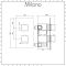 Milano Blade - Chrome Thermostatic Shower with Hand Shower and Bath Filler (2 Outlet)