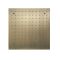 Milano Monet - Modern 400mm Square Ceiling Mounted Recessed Shower Head - Antique Brass