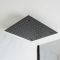 Milano Nero - Modern 400mm Square Ceiling Mounted Recessed Shower Head - Black