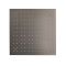 Milano Otto - Modern 400mm Square Ceiling Mounted Recessed Shower Head - Black Nickel