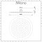 Milano Mirage - 300mm Round Ultra Thin Shower Head - Chrome