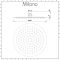Milano Eris - Modern Round 300mm Stainless Steel Shower Head - Copper