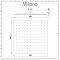 Milano Arvo - 400mm Square Ultra Thin Fixed Shower Head - Chrome