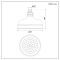 Milano Elizabeth - 155mm Traditional Apron Shower Head - Brushed Copper