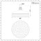 Milano Elizabeth - 200mm Traditional Apron Shower Head - Black