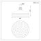 Milano Elizabeth - 205mm Traditional Apron Shower Head - Black