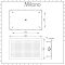 Milano Arvo - Modern Large 800mm x 500mm Shower Head - Chrome