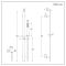 Milano Arvo - Modern Riser Rail Kit with Hand Shower and Outlet Elbow - Chrome