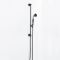 Milano Elizabeth - Traditional Riser Rail Kit with Hand Shower and Integrated Elbow - Black