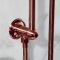 Milano Elizabeth - Traditional Riser Rail Kit with Hand Shower and Integrated Elbow - Brushed Copper