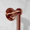 Milano Elizabeth - Traditional Riser Rail Kit with Hand Shower and Integrated Elbow - Brushed Copper