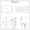 Milano Arvo - Chrome Thermostatic Shower with Large Shower Head and Hand Shower (2 Outlet)