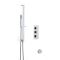 Milano Arvo - Chrome Thermostatic Shower with Hand Shower, Overflow Bath Filler and Riser Rail (2 Outlet)