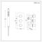 Milano Lyra - Thermostatic Shower with Overflow Bath Filler and Riser Rail with Hand Shower (2 Outlet) - Brushed Brass