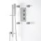 Milano Arvo - Chrome Thermostatic Shower with Riser Rail, Hand Shower and Body Jets (2 Outlet)