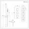 Milano Arvo - Chrome Thermostatic Shower with Riser Rail, Hand Shower and Body Jets (2 Outlet)