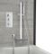 Milano Arvo - Chrome Thermostatic Shower with Waterfall Bath Filler and Riser Rail with Hand Shower (2 Outlet)