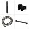 Milano Preto - Black Thermostatic Shower with Shower Head and Hand Shower (2 Outlet)