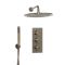 Milano Clarus - Thermostatic Shower with Shower Head and Hand Shower - Aged Gold (2 Outlet)