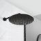 Milano Nero - Black Thermostatic Shower with Round Shower Head and Hand Shower (2 Outlet)