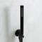 Milano Nero - Black Thermostatic Shower with Square Shower Head and Hand Shower (2 Outlet)
