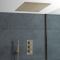 Milano Clarus - Thermostatic Shower with Recessed Shower Head and Hand Shower - Aged Gold