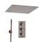 Milano Amara - Thermostatic Shower with Recessed Shower Head and Hand Shower - Aged Bronze
