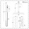 Milano Mirage - Chrome Thermostatic Shower with Ceiling Mounted Shower Head, Hand Shower and Riser Rail (2 Outlet)