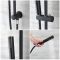 Milano Nero - Black Thermostatic Shower with Recessed Shower Head and Riser Rail with Hand Shower (2 Outlet)