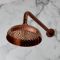 Milano Elizabeth - Brushed Copper Traditional Thermostatic Shower with Riser Rail and Shower Head (2 Outlet)