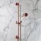Milano Elizabeth - Brushed Copper Traditional Thermostatic Shower with Riser Rail and Shower Head (2 Outlet)