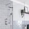 Milano Elizabeth - Traditional Concealed Thermostatic Triple Diverter Shower Valve - Chrome and Black