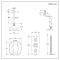 Milano Elizabeth - Chrome and White Traditional Thermostatic Shower with Ceiling Mounted Shower Head and Hand Shower (2 Outlet)