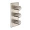 Milano Ashurst - Brushed Nickel Thermostatic Shower with Waterblade Shower Head (2 Outlet)