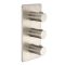Milano Hunston - Brushed Nickel Thermostatic Shower with Waterblade Shower Head (2 Outlet)