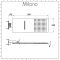 Milano Hunston - Brushed Nickel Thermostatic Shower with Waterblade Shower Head (2 Outlet)