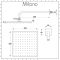 Milano Hunston - Brushed Nickel Thermostatic Shower with Shower Head and Body Jets (2 Outlet)