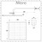 Milano Hunston - Brushed Nickel Thermostatic Shower with Shower Head and Hand Shower (2 Outlet)