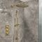 Milano Otto - Modern Thermostatic Shower with Triple Valve, Wall Mounted Shower Head and Riser Rail Kit - Choice of Finish (2 Outlets)