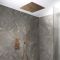 Milano Otto - Modern Thermostatic Shower with Triple Valve, Recessed Shower Head and Hand Shower - Choice of Finish (2 Outlets)