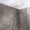 Milano Otto - Modern Thermostatic Shower with Triple Valve, Recessed Shower Head and Riser Rail Kit - Choice of Finish (2 Outlets)
