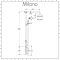 Milano Elizabeth - Chrome and White Traditional Triple Exposed Thermostatic Shower with Grand Rigid Riser Rail (2 Outlet)