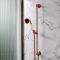 Milano Elizabeth - Brushed Copper Traditional Triple Exposed Thermostatic Shower with Shower Head and Riser Rail (2 Outlet)