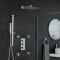Milano Arvo - Chrome Thermostatic Shower with Diverter, Shower Head, Hand Shower, Riser Rail and Body Jets (3 Outlet)