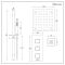 Milano Arvo - Chrome Thermostatic Shower with Diverter, Recessed Shower Head, Body Jets and Riser Rail with Hand Shower (3 Outlet)